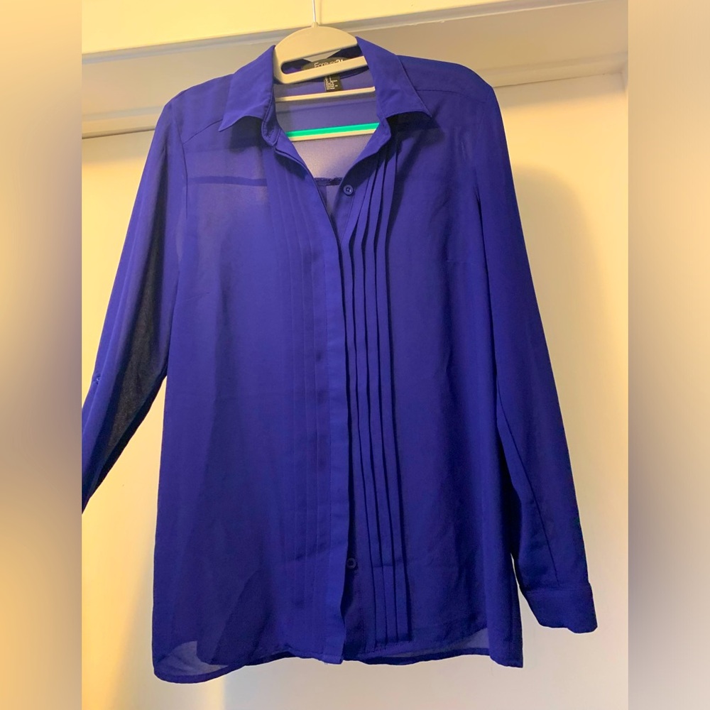 Blue Longsleeve Blouse